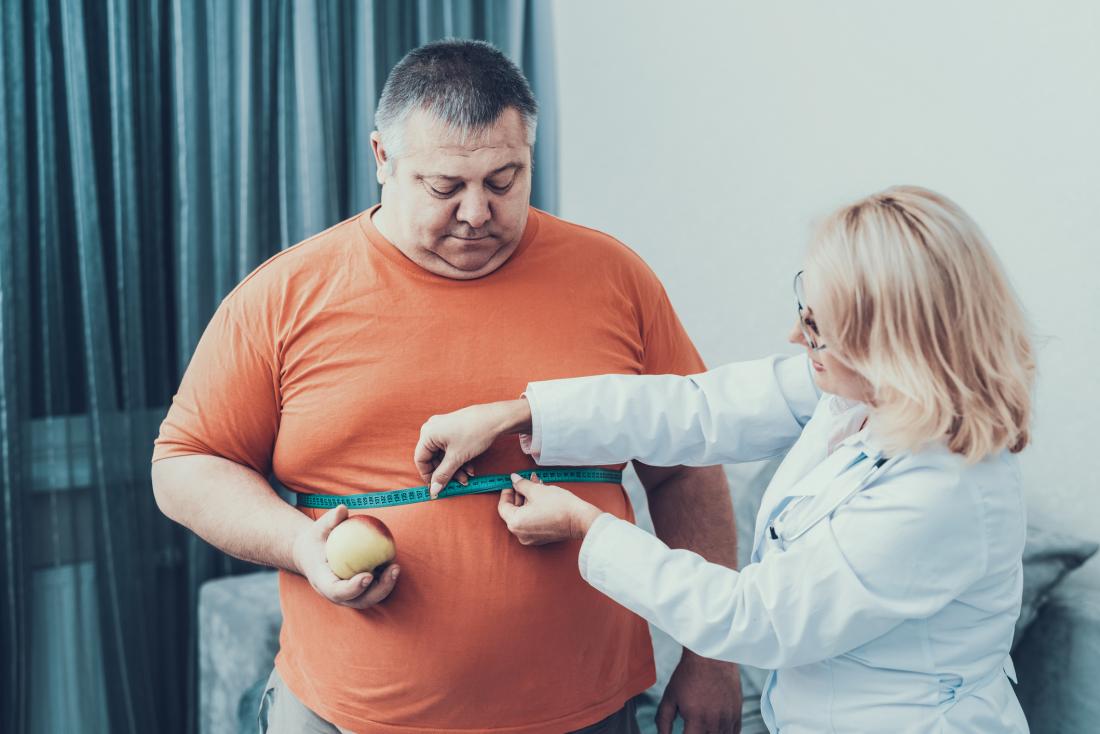 doctor-taking-measurements-of-obese-man